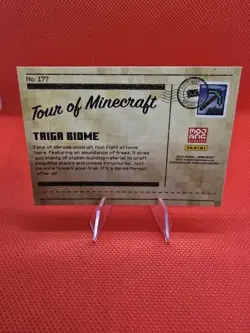 2024 Panini Minecraft Trading Cards Tour of Minecraft Taiga Biome OptiChrome - Image 2