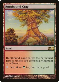 Rootbound Crag Magic 2011 MP MTG - Image 1