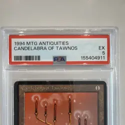 Wizards of the Coast MTG Antiquities Candelabra of Tawnos PSA 5 #155404911 - Image 2