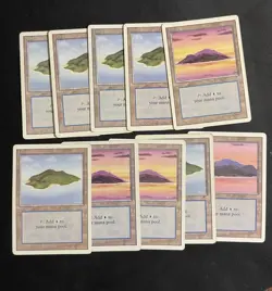X10 Mtg Island Revised Edition Magic the Gathering - Image 1