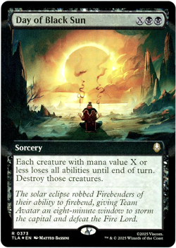 Day of Black Sun (Extended Art Foil) 0373 Avatar: The Last Airbender TLA MTG NM - Image 1