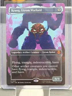 Krang, Utrom Warlord - Foil - Borderless Teenage Mutant Ninja Turtles MTG - Image 2
