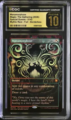 MANAMORPHOSE Special Guests Foil Mythic CGC Pristine 10 MTG [Nostalgium] - Image 1