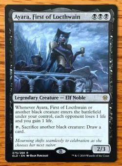 MTG Ayara First of Locthwain - Throne of Eldraine, English - Image 1