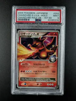 2009 Pokemon CHARIZARD G LV.X #002/016 Charizard Half Deck 1st Ed. Holo PSA 9 - Image 1