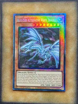 Yugioh Blue-Eyes Alternative White Dragon RA02-EN010 Prismatic Collector 1st NM - Image 1