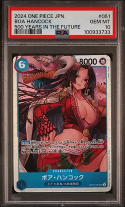 2024 ONE PIECE Japanese Boa Hancock OP07-051 SR PSA 10 500 YEARS In The FUTURE - Image 1