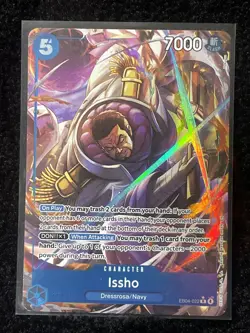 Issho EB04-022 Rare Alternate Art Holo - Azure Sea's Seven NM One Piece TCG - Image 1