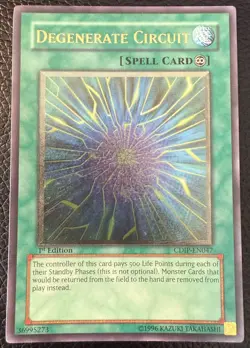 YUGIOH DEGENERATE CIRCUIT ULTIMATE RARE 1ST EDITION CDIP-EN047 NM/MINT - Image 1