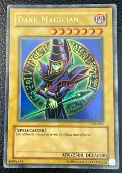 YUGIOH DARK MAGICIAN ULTRA RARE LEGEND OF BLUE EYES UNLIMITED LOB-005 NM - Image 1