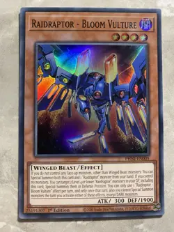 Yugioh - Raidraptor - Bloom Vulture - PHNI-EN005 - Super Rare - Image 1