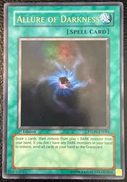 YUGIOH ALLURE OF DARKNESS ULTRA RARE 1ST EDITION PTDN-EN084 NM+ - Image 1