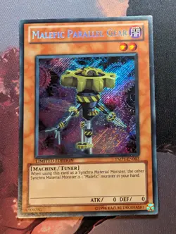 YuGiOh Malefic Parallel Gear Secret Rare YMP1-EN003 VLP - Image 1