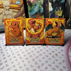 Charmander Charmeleon Charizard E4 E5 E6 Topps Movie Non Holo Pokemon Cards - Image 1