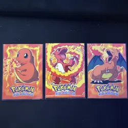 Charmander Charmeleon Charizard E4 E5 E6 Topps Movie Non Holo Pokemon Cards - Image 4