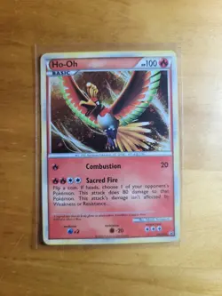 Ho-Oh HGSS01 Hgss Holo Partial Spiral Promo Rare 2010 Pokemon TCG Card NM - Image 1
