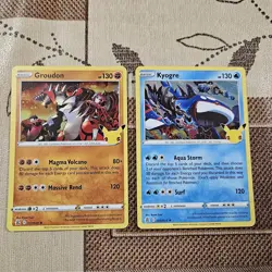 Groudon & Kyogre 003-017/025 Holo Rares Pokemon Cards Celebrations NM 2021 - Image 1