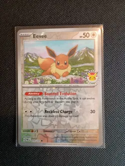 Pokemon Prizmatic Evolutions Eevee 2025 Day Promo Reverse Holo Card 74/131 - Image 1