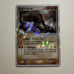 The Pokemon Regirock ex 98/101 Hidden Legends Holo Ultra Rare 100 HP 2004 - Image 1