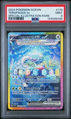 Pokemon TCG Terapagos EX Stellar Crown Special Illustration Rare 170/142 PSA 9 - Image 1