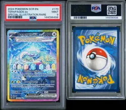 Pokemon TCG Terapagos EX Stellar Crown Special Illustration Rare 170/142 PSA 9 - Image 3