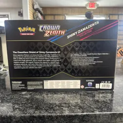 Pokemon TCG Crown Zenith Premium Figure Collection Box 11 Packs Shiny Zamazenta - Image 3