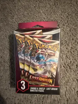 Pokemon TCG : Sword & Shield LOST ORIGIN 3 Booster Hanger Box - Sealed - NEW - Image 2