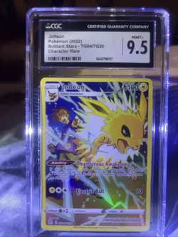 Jolteon Character Rare TG04/TG30 Brilliant Stars Pokemon Card NM - Image 2