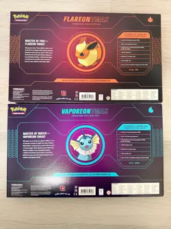 Pokemon TCG Flareon Vaporeon Vmax Premium Collection Boxes Sealed LOT - Image 2