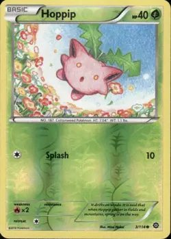 HOPPIP 3/114 STEAM SIEGE COMMON REVERSE HOLO POKEMON MINA NAKAI - Image 1