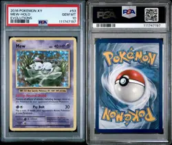2016 POKEMON XY EVOLUTIONS 53/108 MEW-HOLO PSA 10 GEM MINT - Image 3