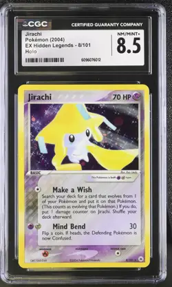 Jirachi 8/101 Holo EX Hidden Legends Pokemon CGC 8.5 Nm/mint+ - Image 1
