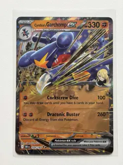 Cynthia's Garchomp ex - ME: Ascended Heroes - 111/217 Double Rare Pokemon - NM - Image 1