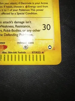 Pokemon TCG Electrode H7/H32 Aquapolis Holo - Image 5