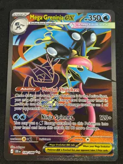 Mega Greninja EX 100/086 Chaos Rising Full Art Pokemon TCG *In Hand* - Image 1