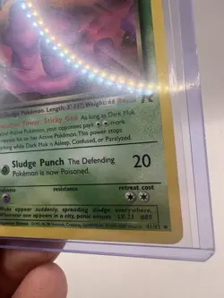 Dark Muk 41/82 Pokemon Card Team Rocket Uncommon WOTC - Image 5