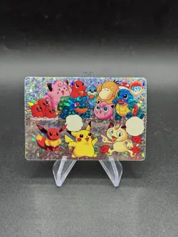 Pikachu Eevee Holo Pokemon Vintage Pocket Monsters Vending Prism Sticker 459 - Image 1