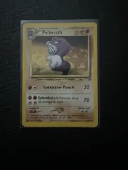 Pokemon TCG Poliwrath 9/75 Neo Discovery Holo Rare 90 HP English - Image 1