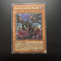 Yu-Gi-Oh! Red-Eyes Darkness Dragon SD1-EN001 Ultra Rare 1st Edition - Image 1