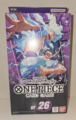 1x Purple Black Monkey D Luffy ST-26 Starter Deck One Piece NEW/SEALED Fast Ship - Image 1