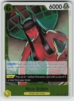 Foil Nico Robin (107) OP09-107 Rare Emperors in the New World Near Mint - Image 1