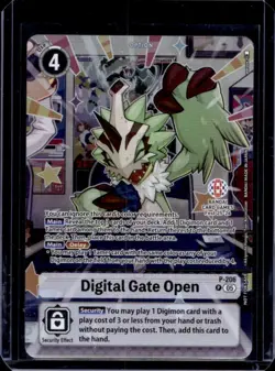 2025-2026 Digimon Digital Gate Open Bandai Card Games Fest #P-206 - Image 1