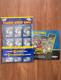 Exclusive 2007 Pokemon Mystery Pack: 9 Cards, Box with Starter Card Packs5 Packs - Image 1