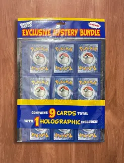 Exclusive 2007 Pokemon Mystery Pack: 9 Cards, Box with Starter Card Packs5 Packs - Image 4