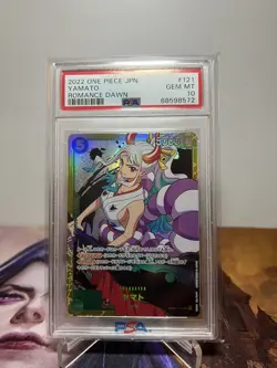 ONE PIECE Card Game - PSA 10 Yamato OP01-121 Romance Dawn Parallel Rare Japanese - Image 1