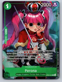 Perona (Illustration Box Vol.4) OP09-034 Rare One Piece Promotion Cards Foil NM - Image 1