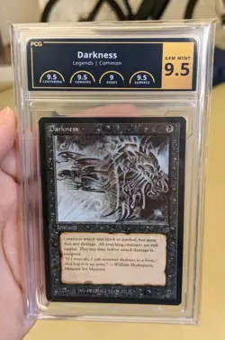 MTG English Legends #94 Darkness PCG 9.5 Gem Mint Magic Card (1994) - Image 2