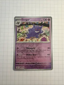 Gengar Scarlet & Violet 151 Reverse Holo Card 94/165 - Image 1