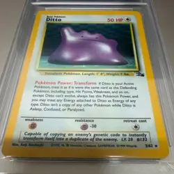 Ditto 3/62 Year 1999 Fossil Set Get Graded 8.5 NEAR MINT Stunning Rare Card - Image 3