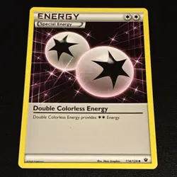 Double Colorless Energy 114/124 Uncommon Fates Collide XY Pokemon Card NM - Image 1